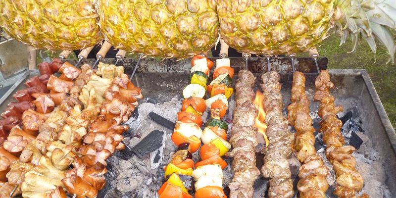 Der volle Grill = eine Augenweide!