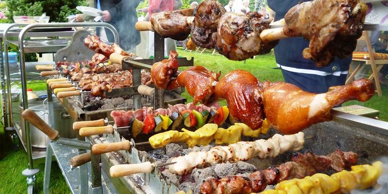 Der volle Grill = eine Augenweide!