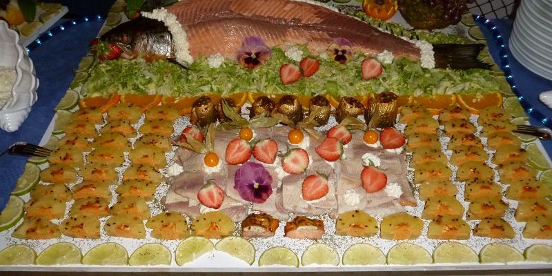 Unsere Fischplatten - ein Hochgenuss für Auge und Gaumen!