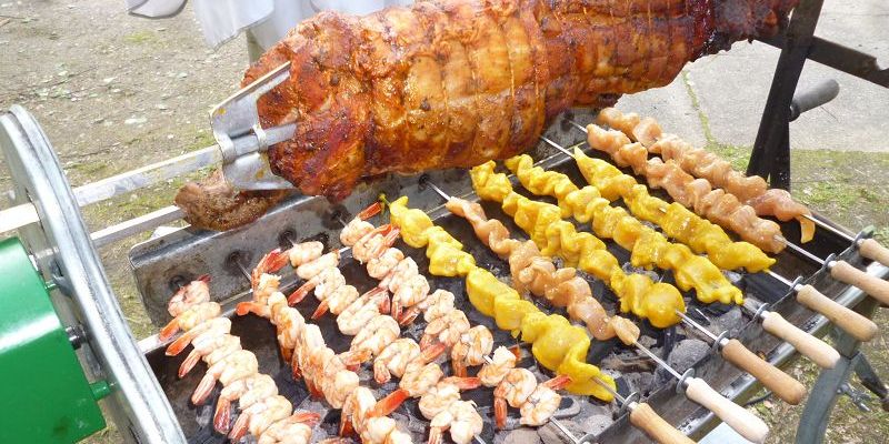 Der volle Grill = eine Augenweide!