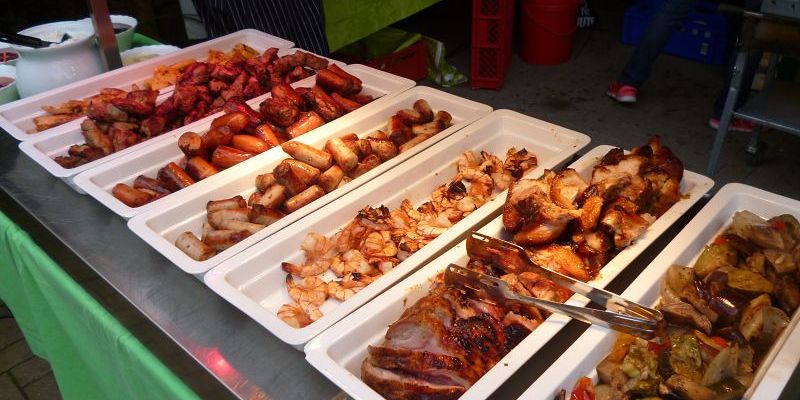 Direkt vom Grill auf die Wärmestation