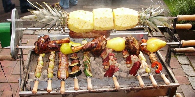 Der volle Grill = eine Augenweide!