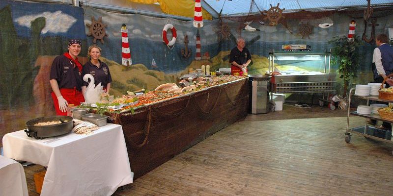Ein Super-Fisch-Büffet an der Waterkant!