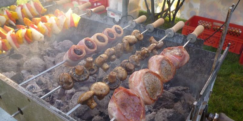Der volle Grill = eine Augenweide!