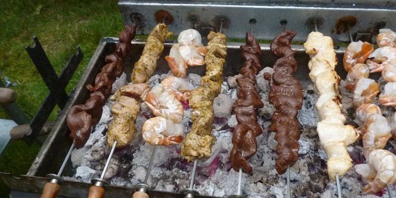 Der volle Grill = eine Augenweide!