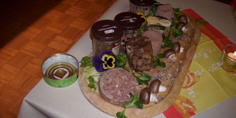 Leckere Wild-Schlachtewurst