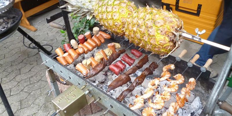 Der volle Grill = eine Augenweide!