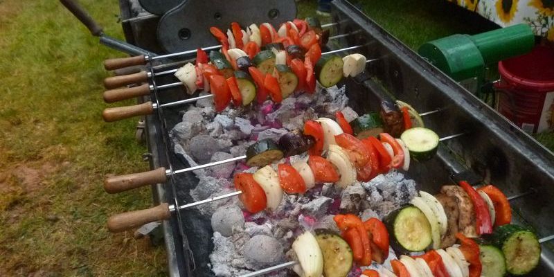 Der volle Grill = eine Augenweide!