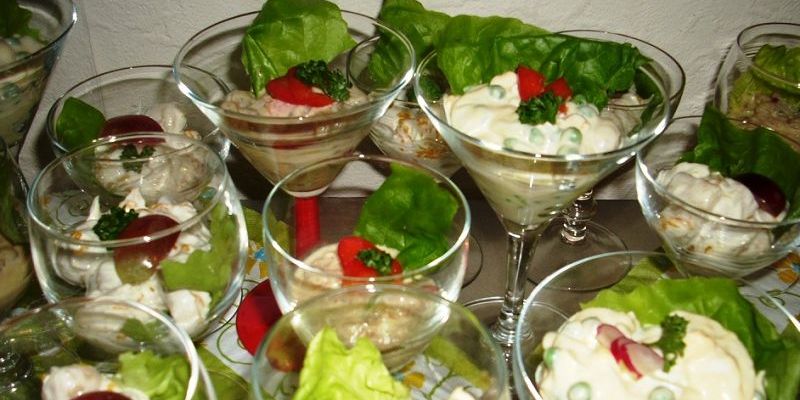 Salat-Cocktail waren der ganz große Schrei!